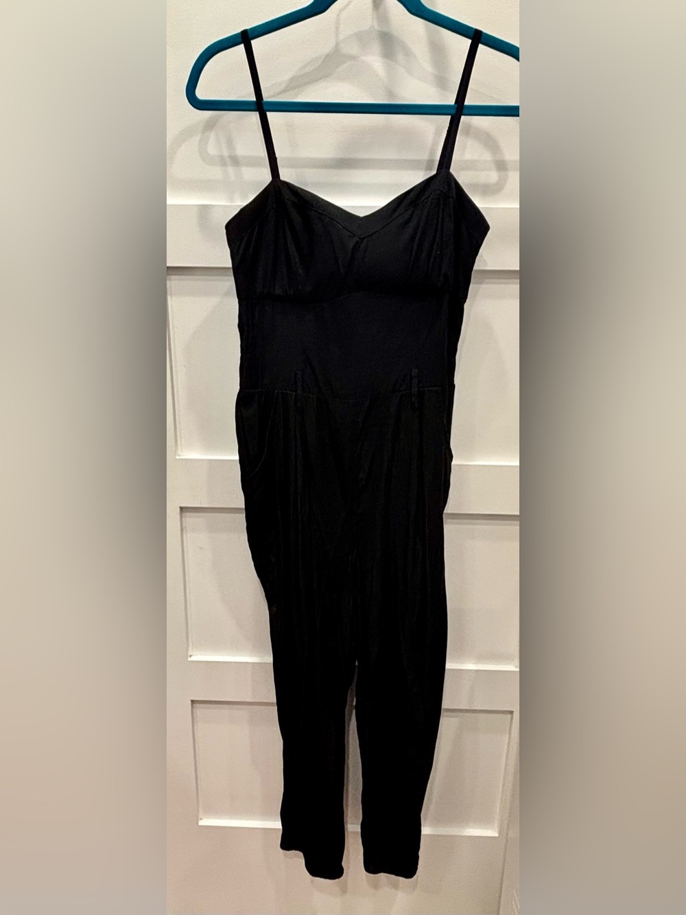 Guess Black Spaghetti Strap Jumpsuit